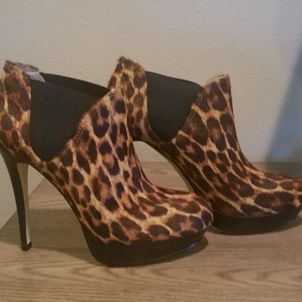 Pony hair 4' Ankle Bootie